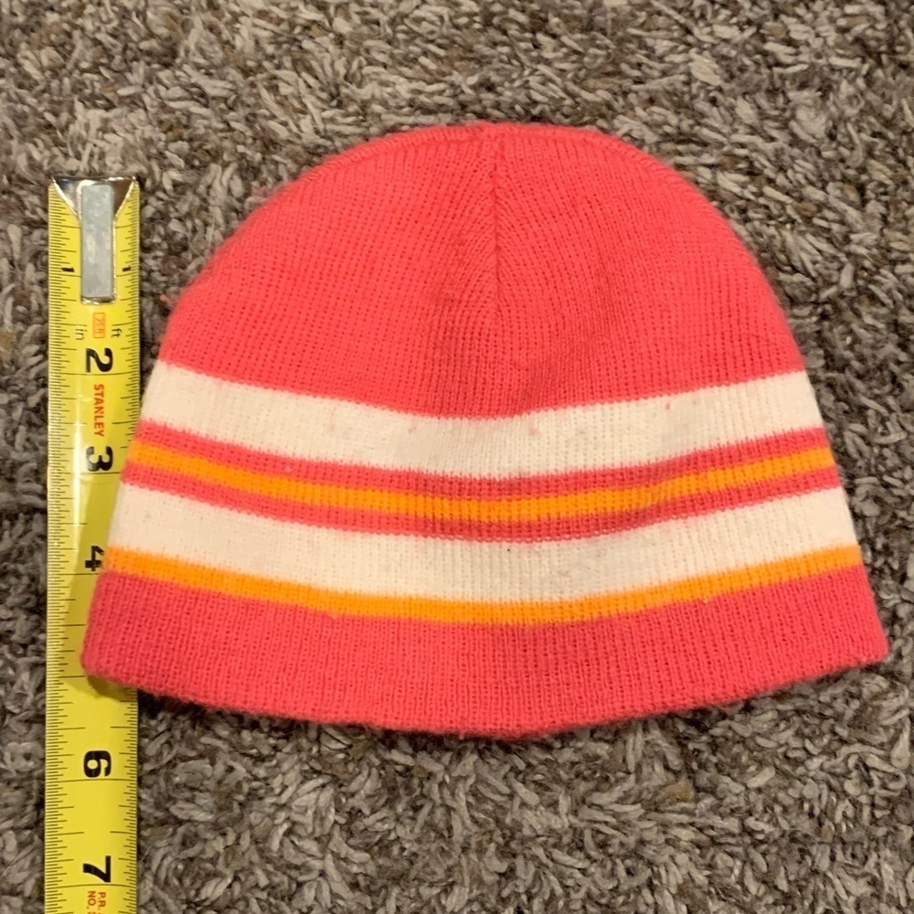Girls Pink Stripped Sticking Cap